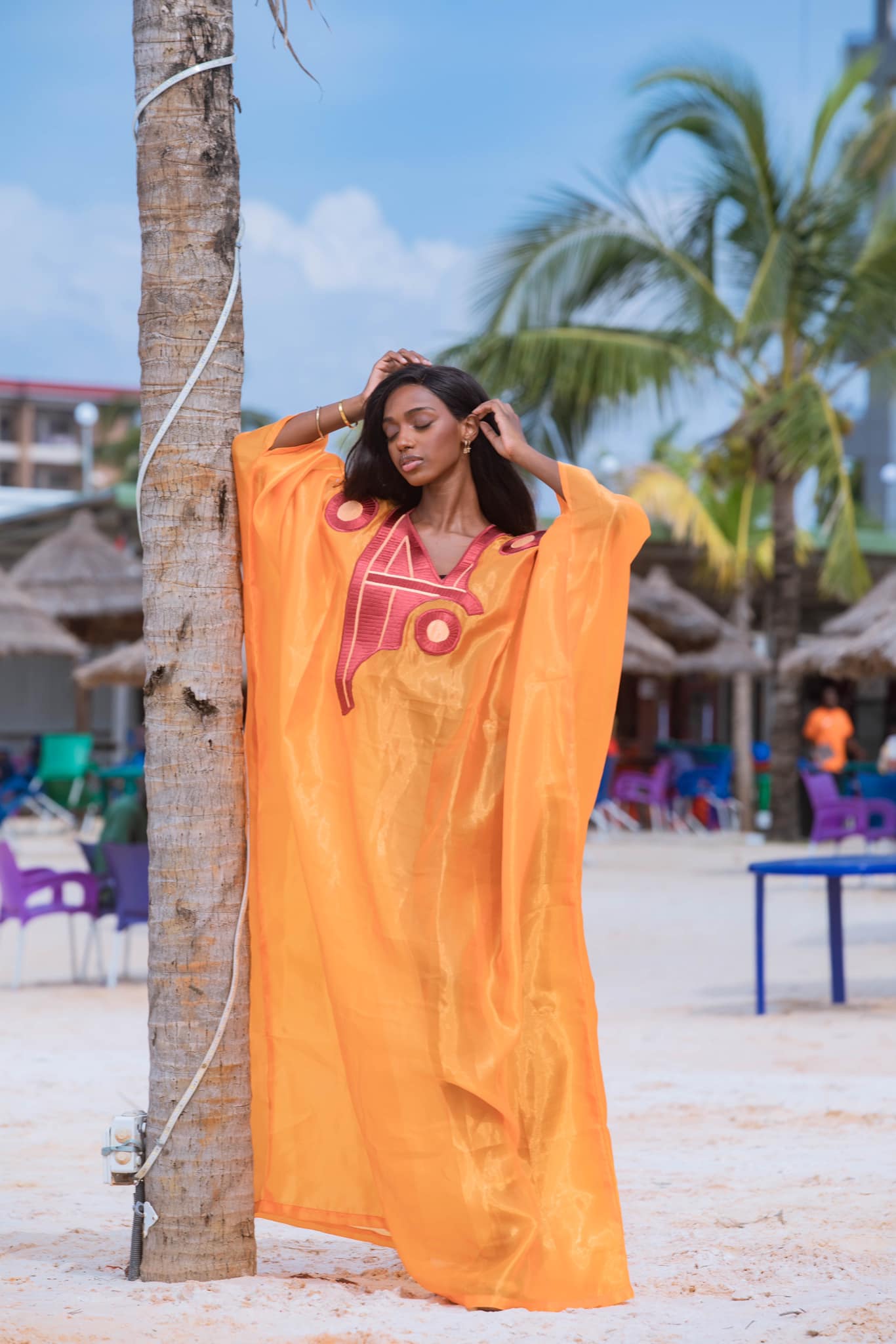 Kaadè Collection Design by Binta DIALLO - The Miss GUINEE 2023 Contestants Photoshoot - Sponsored by the National Office of Guinean Leisure - Camayenne Beach - DN-AFRICA MEDIA PARTNER