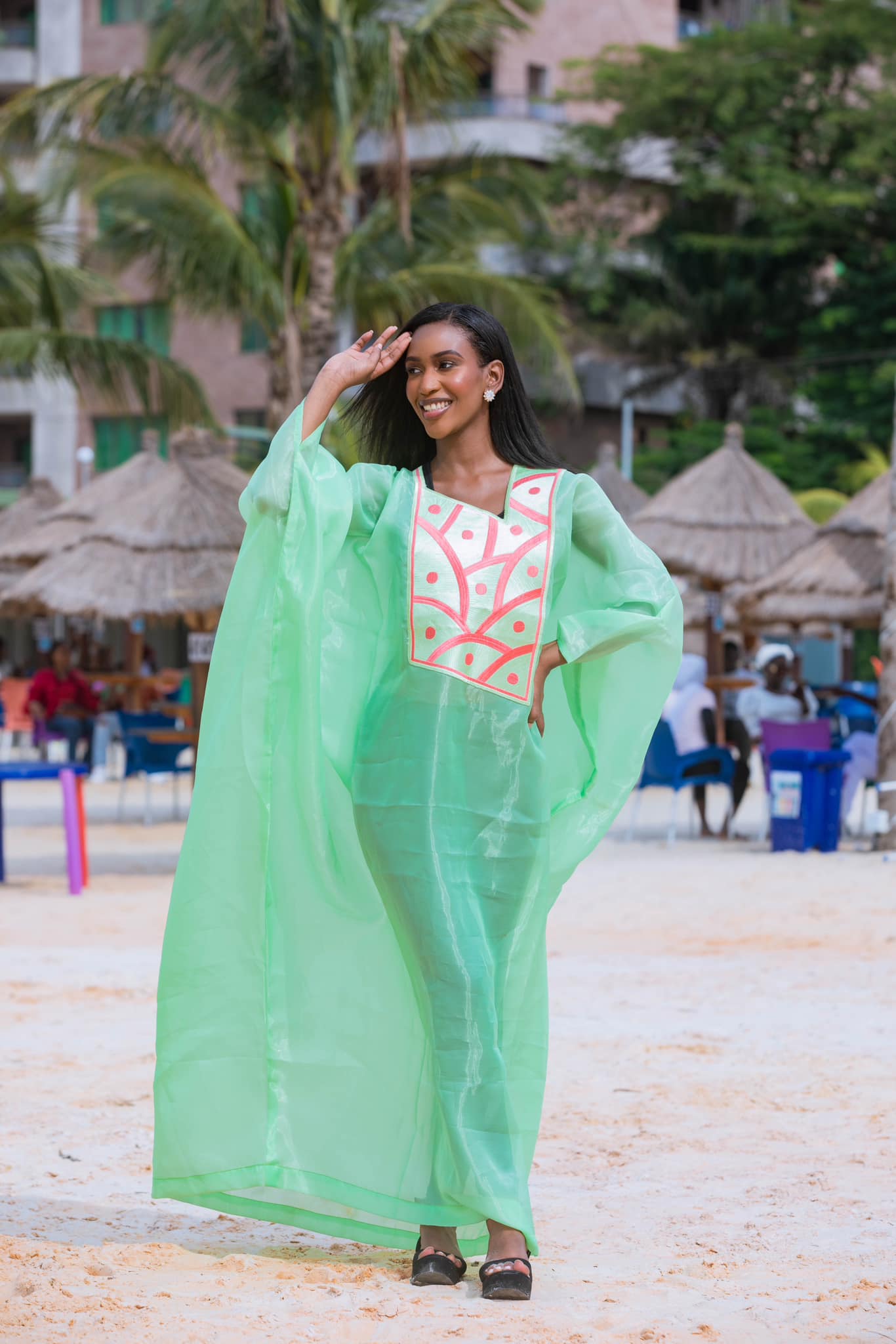 Kaadè Collection Design by Binta DIALLO - The Miss GUINEE 2023 Contestants Photoshoot - Sponsored by the National Office of Guinean Leisure - Camayenne Beach - DN-AFRICA MEDIA PARTNER