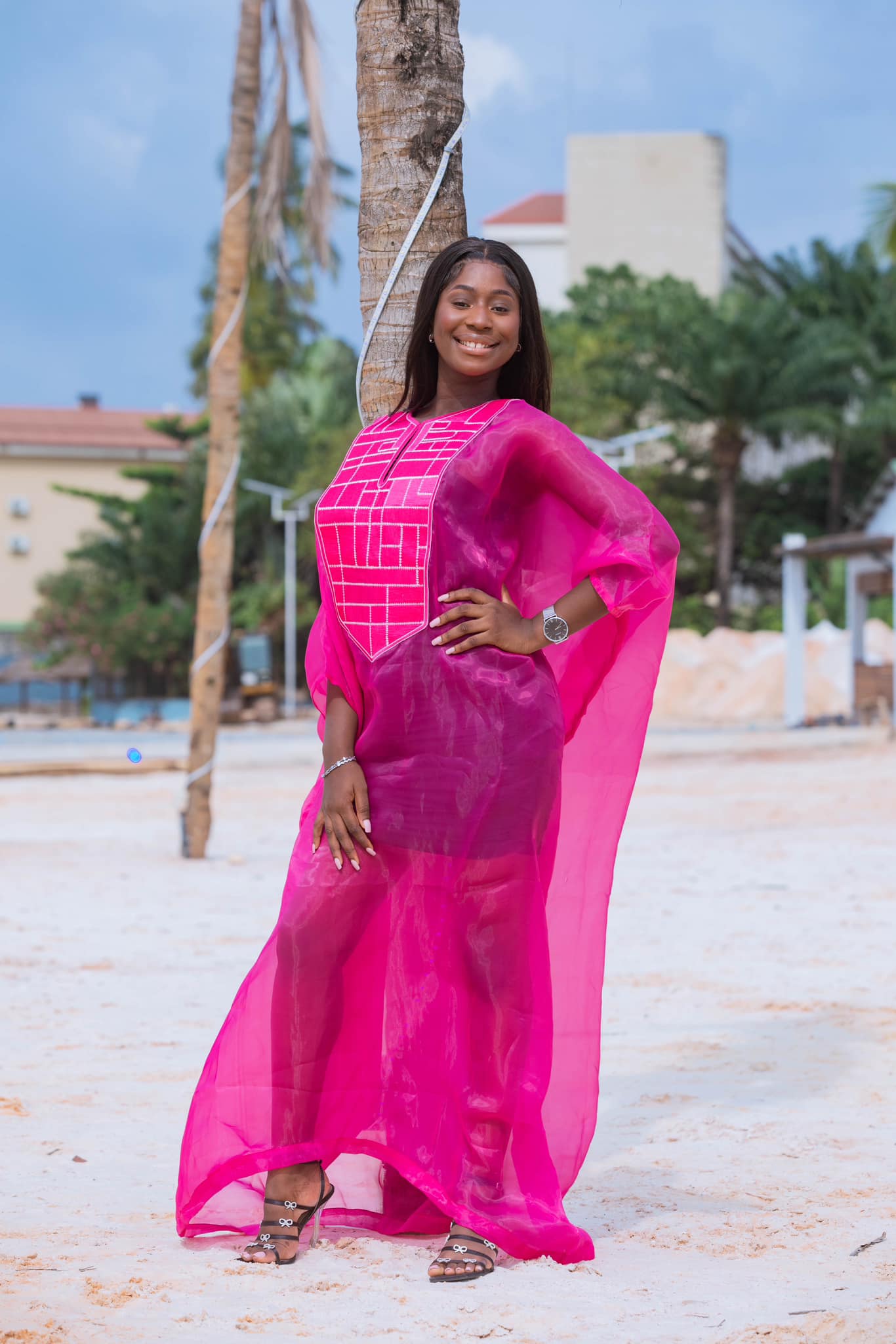 Kaadè Collection Design by Binta DIALLO - The Miss GUINEE 2023 Contestants Photoshoot - Sponsored by the National Office of Guinean Leisure - Camayenne Beach - DN-AFRICA MEDIA PARTNER