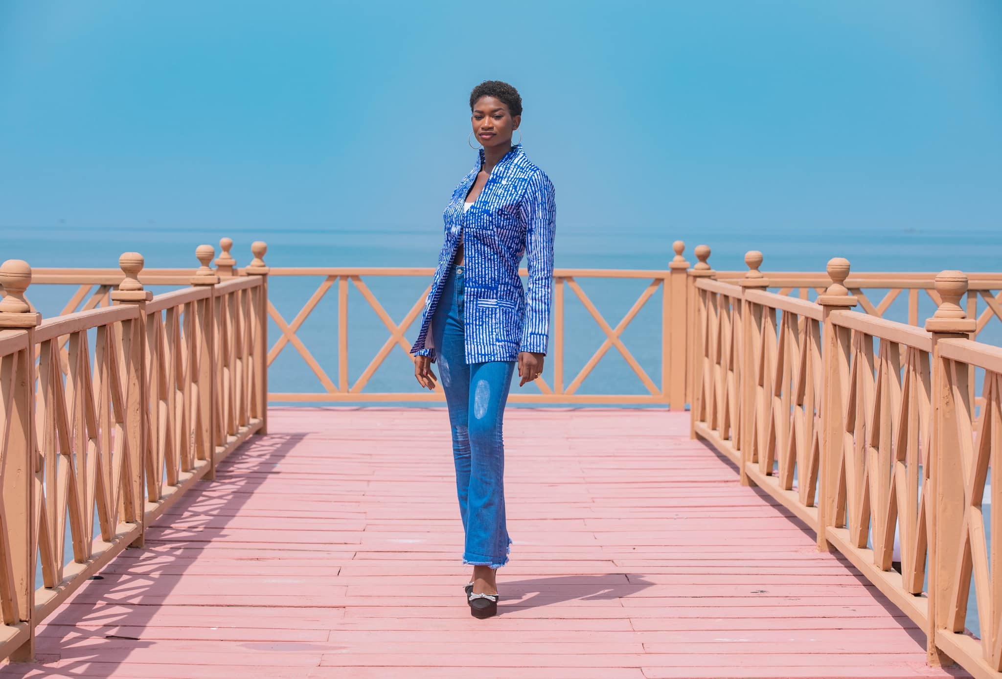 Kaadè Collection Design by Binta DIALLO - The Miss GUINEE 2023 Contestants Photoshoot - Sponsored by the National Office of Guinean Leisure - Camayenne Beach - DN-AFRICA MEDIA PARTNER