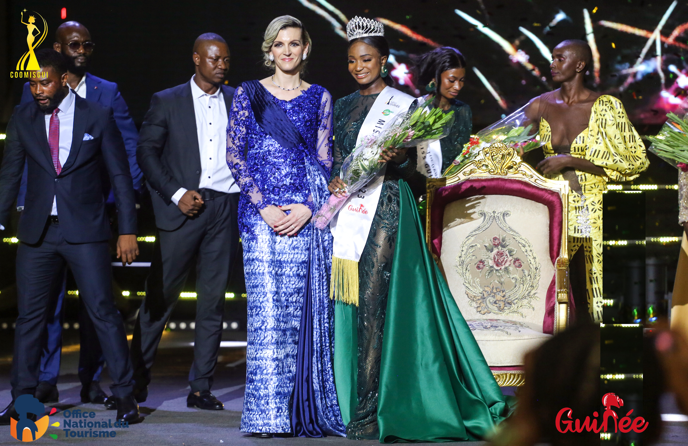 SARAN-KOUROUMA-MISS-GUINEE-2023-EDITION-12 - Saran Kourouma, 1st runner-up Conakry 2023 who becomes Miss Guinea 2023, succeeding Mariame Touré, Miss Guinea 2019 - 1st Runner-up Hadja Kadiatou Condé Miss Conakry 2023 - 2nd Runner-up Aïssatou Dioumo Diallo Miss Alby Beauty 2023 - Under the patronage of the First Lady of Guinee Republic, her excellency Mrs LAURIANE DOUMBOUYA