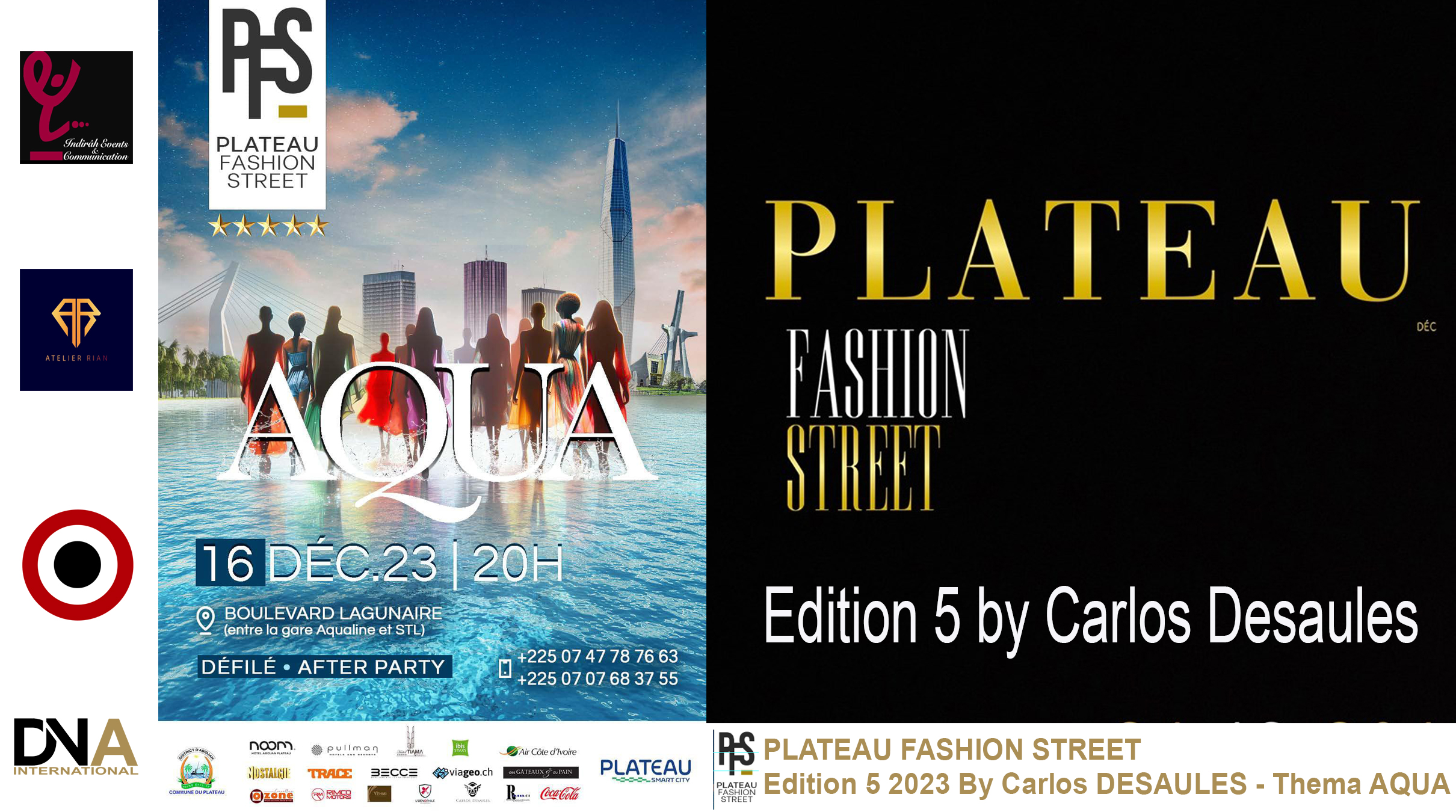 PLATEAU FASHION STREET – Edition 5  2023 By Carlos DESAULES – Thema AQUA