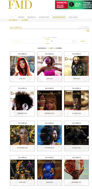 AS VOGUE COVER - DN-AFRICA ARE LISTED ON FMD WITH 24 FASHION MODELS COVERS