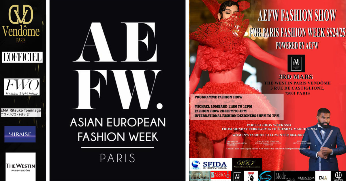 AFRICA-VOGUE-COVER-L'OFFICIEL-INDIA-AEFW-Experience-the-Pinnacle-of-Style-at-the-AEFW -FW24-Asian-&-European-Fashion-Week-in-Paris,-curated-by-the-Fashion-Maverick,-Rex-Fernando -DN-AFRICA-Media-Partner