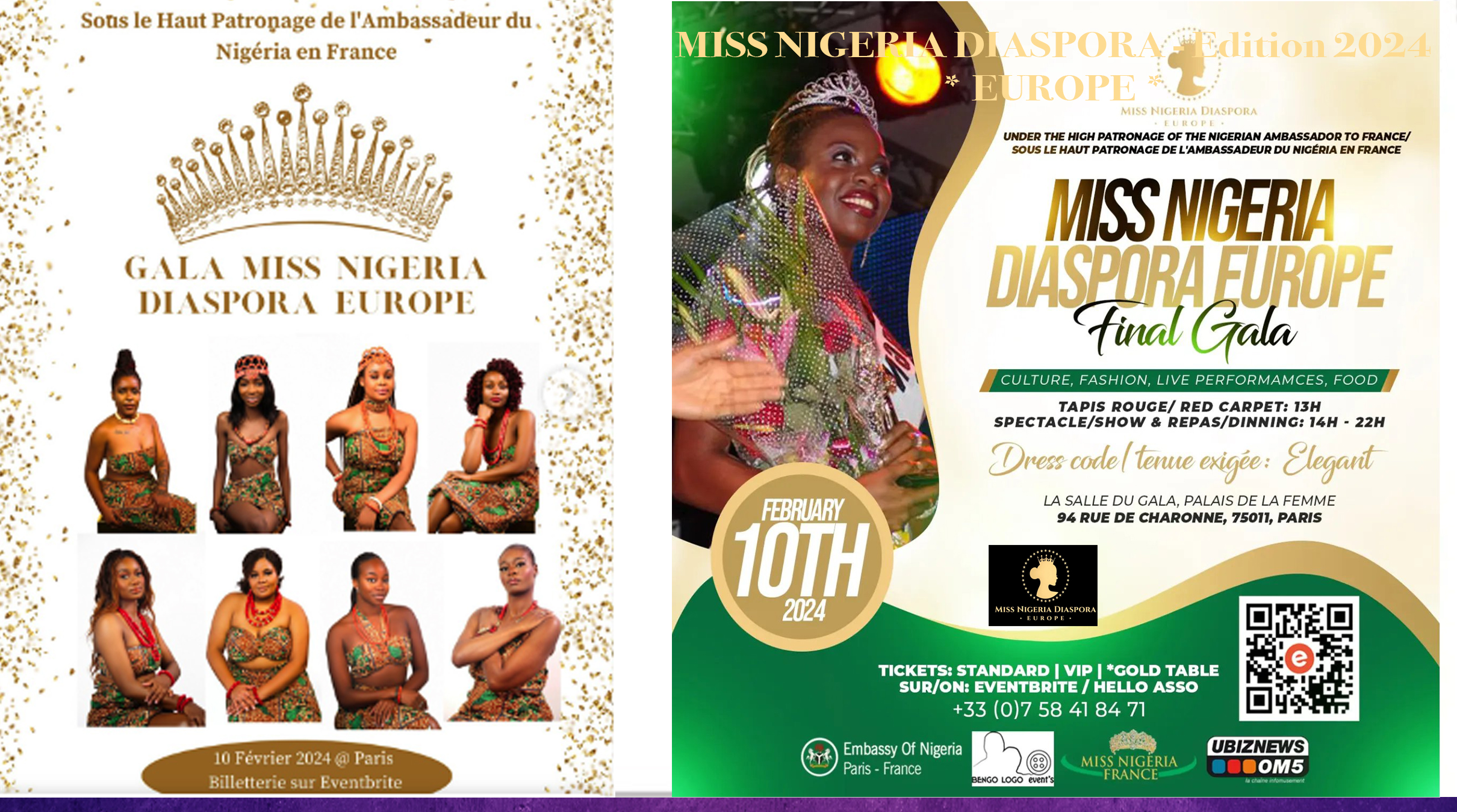 MISS NIGERIA DIASPORA EUROPE – Edition 2024