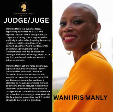 Judge Wani Iris MANLY - MISS NIGERIA DIASPORA EUROPE Pageant - Edition 2024 