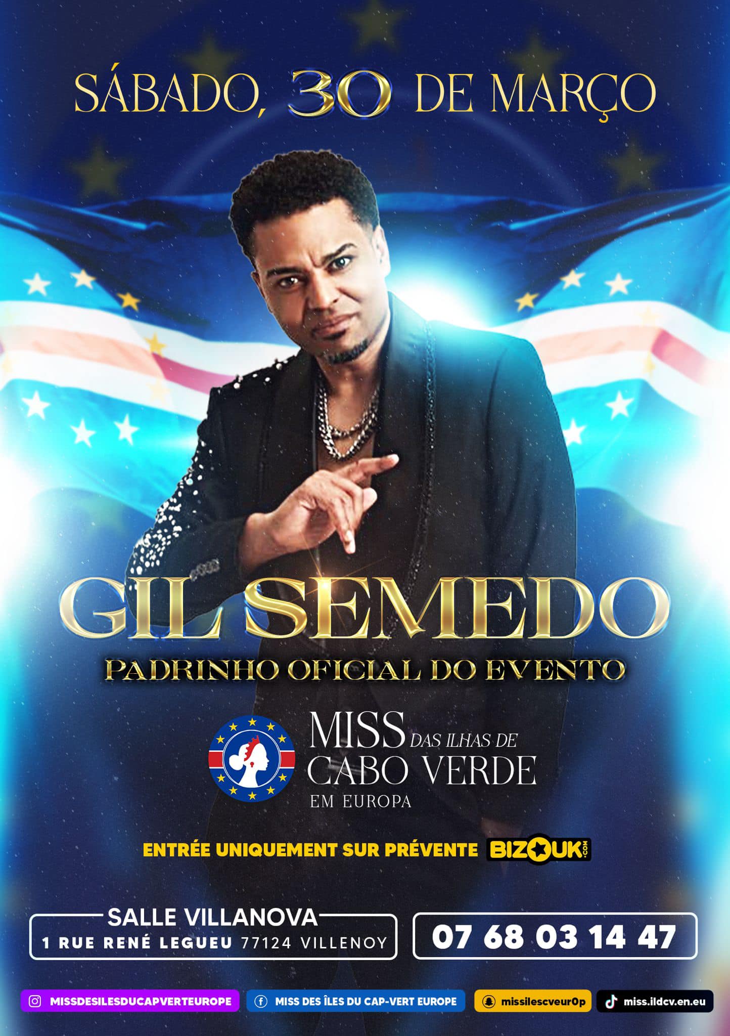 MISS CAPE VERDE ISLANDS IN EUROPE – MISS CAP -VERT DES ÎLES EUROPE – GIL SEMEDO GODFATHER – THE KING OF THE POP