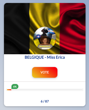 MISS CAPE VERDE ISLANDS IN EUROPE – MISS CAP -VERT DES ÎLES EUROPE  -First Edition - Miss Erica from Belgium