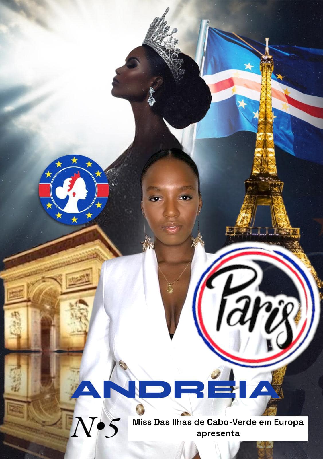 VOTE-NOW -  Contestant Number 5 Miss Andreia will represent Paris -France