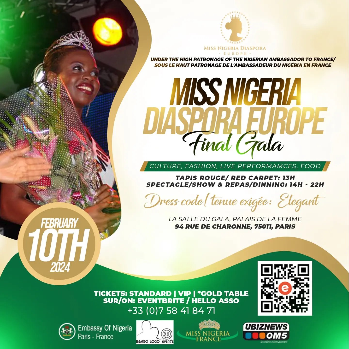 MISS NIGERIA DIASPORA EUROPE - Edition 2024