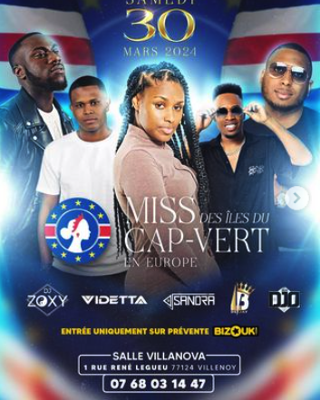 Miss Cap Verde Islands in Europe -  Miss Cap Verts des Îles en Europe -DJS