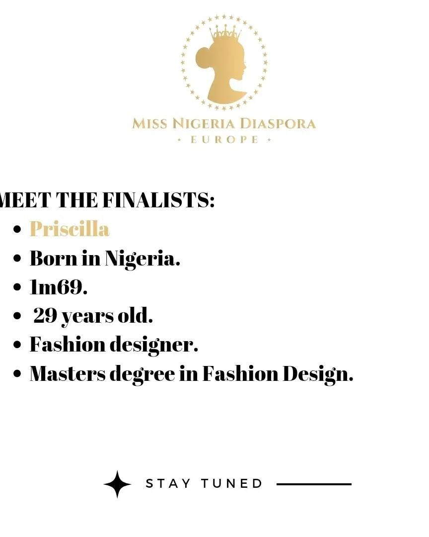 MISS NIGERIA DIASPORA EUROPE - Edition 2024 - Under the Hight Patronage of the Nigerian Ambassador to France - Miss Priscilla