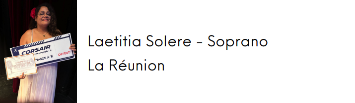 National Final of the Concours Voix des Outre-mer 2024 - Laetitia Solere - Soprano from Reunion Island