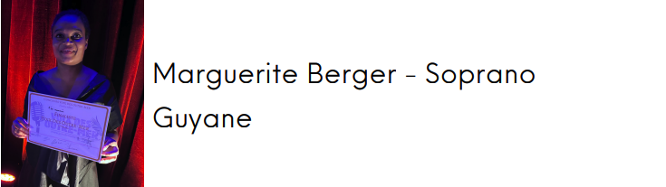 National Final of the Concours Voix des Outre-mer 2024 - Marguerite Berger - Soprano from Guyane