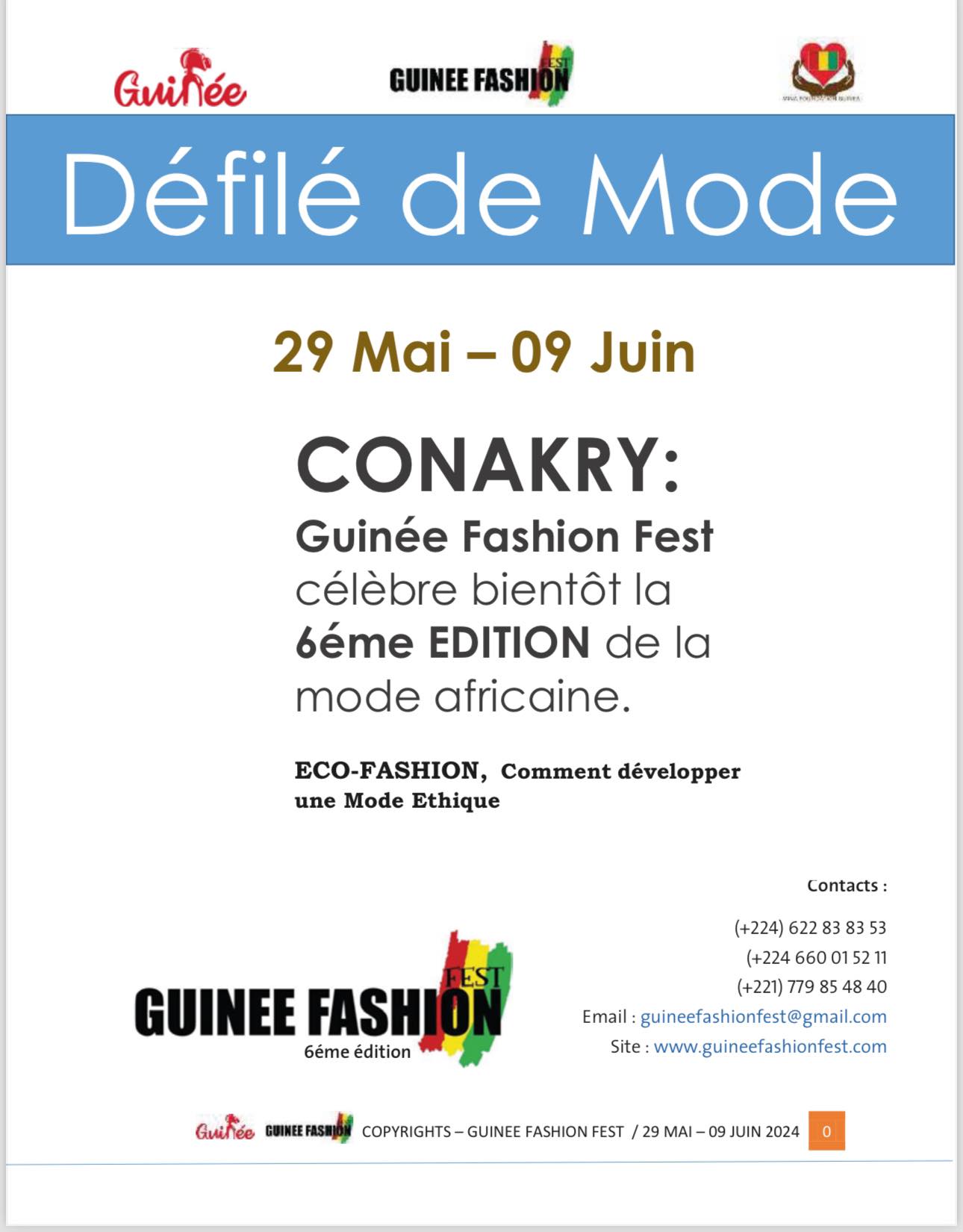 GUINEE FASHION FEST—FASHION SHOW—EDITION 6