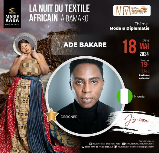 La nuit du textile africain à Bamako – DESIGNER ADE BAKARE, NIGERIA