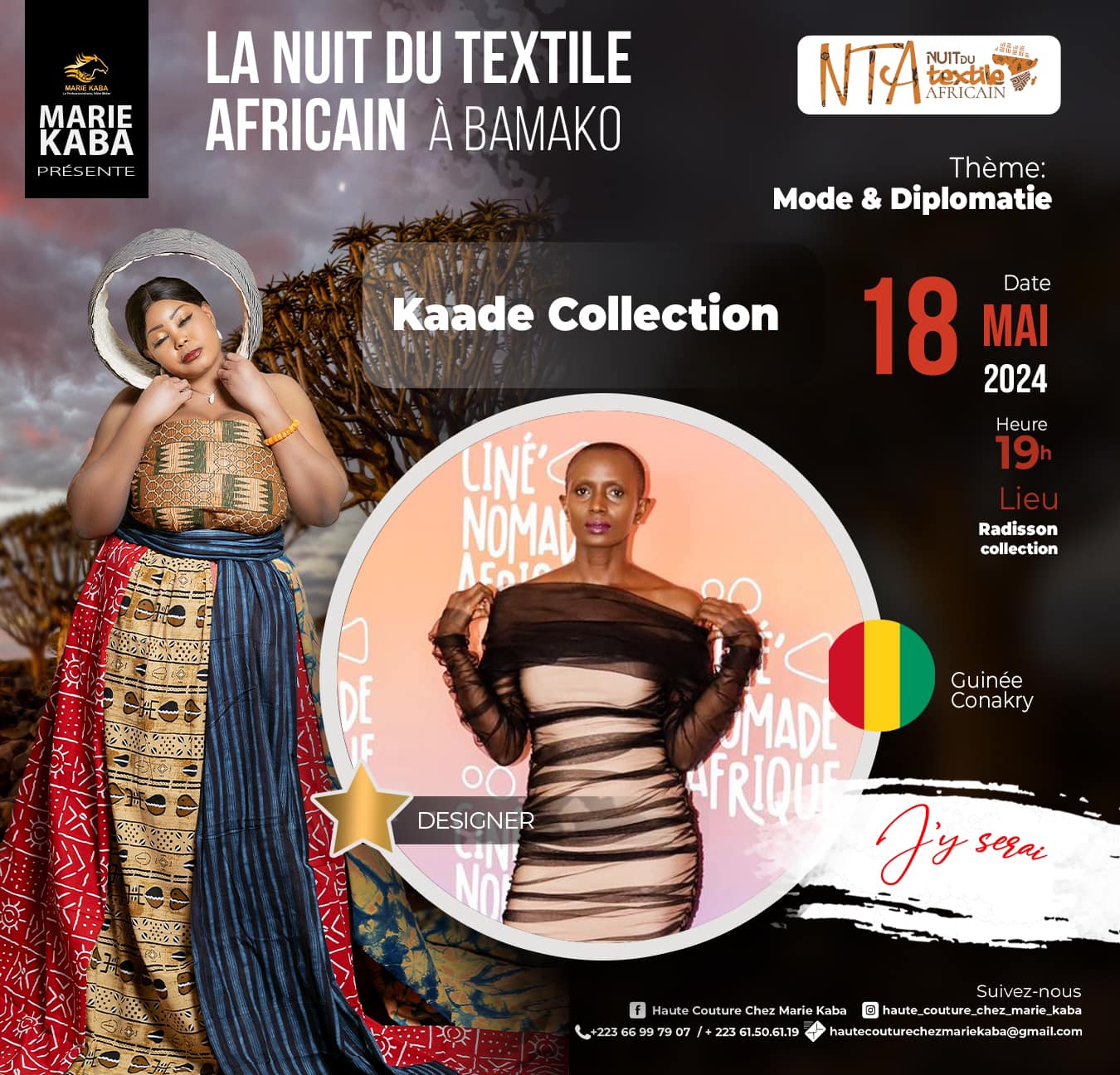 LA NUIT DU TEXTILE AFRICAIN A BAMAKO presents KAADE Collection by Binta Diallo