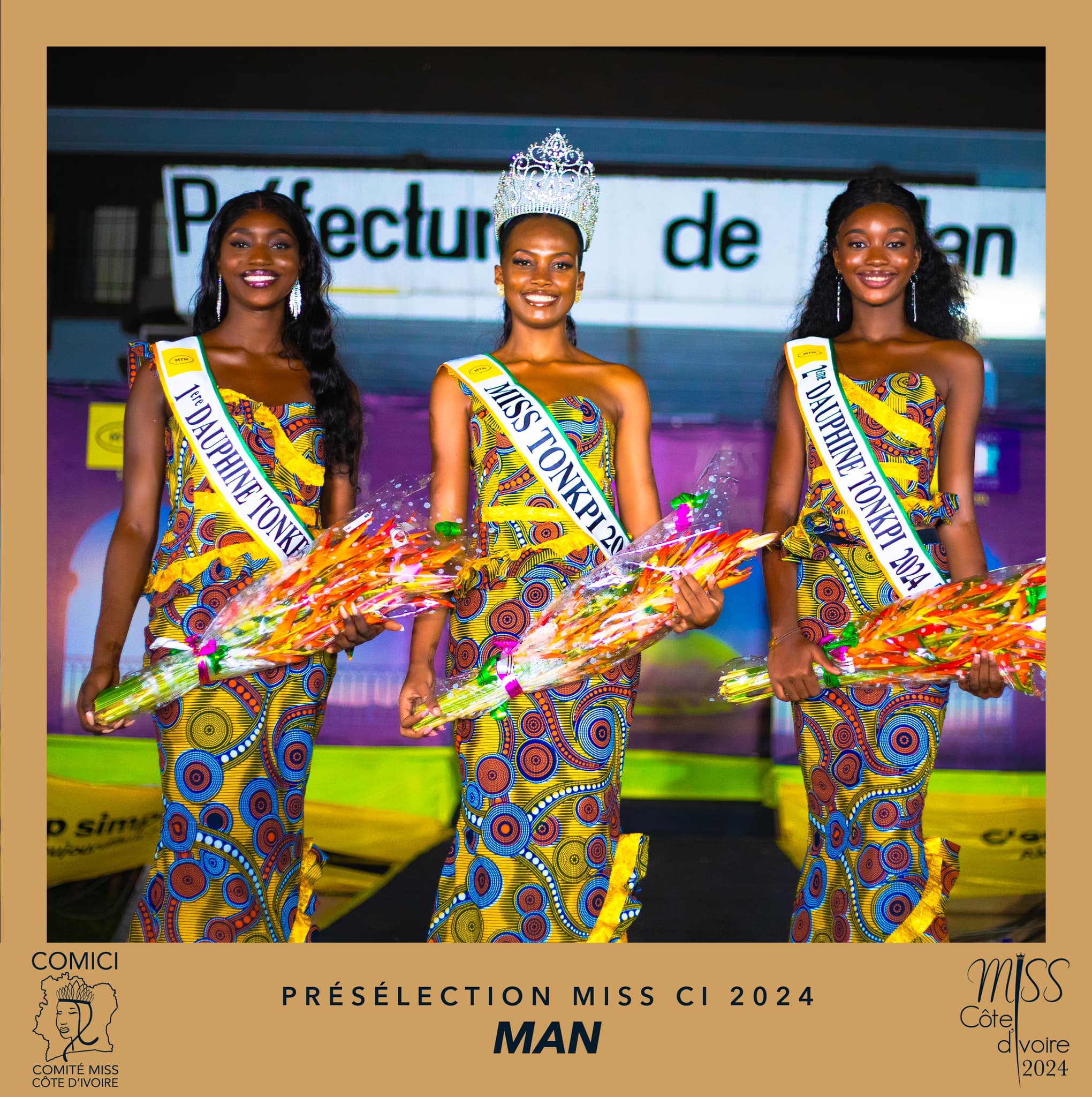 Preselection 11 Miss Cote d'Ivoire 2024 -  Finalist  Miss Man  from District Tonkpi - May 05 2024 - Miss Man 2024 is N°1 Miss OTAYECK Jeanne