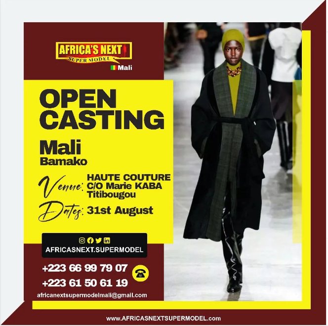 AFRICA’S NEXT SUPER MODEL: Bridging Continents, Celebrating Diversity in the Search Africa's Finest  2024 with ANSM Mali license granted to Marie KABA Couture for Mali