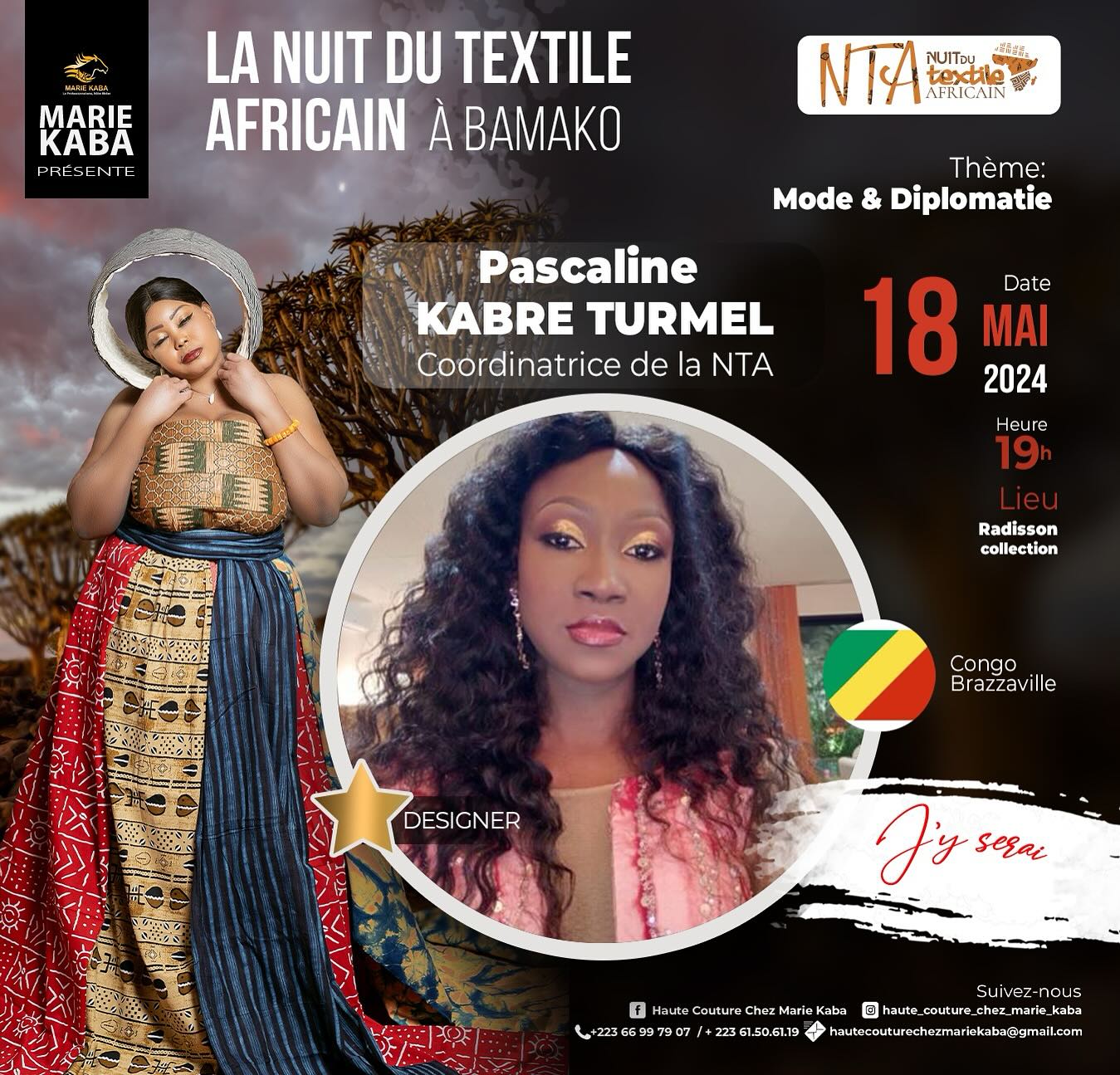 AFRICAIN A BAMAKO presents Pascaline Kabre TURMEL - Coordinator from Congo Brzzaville