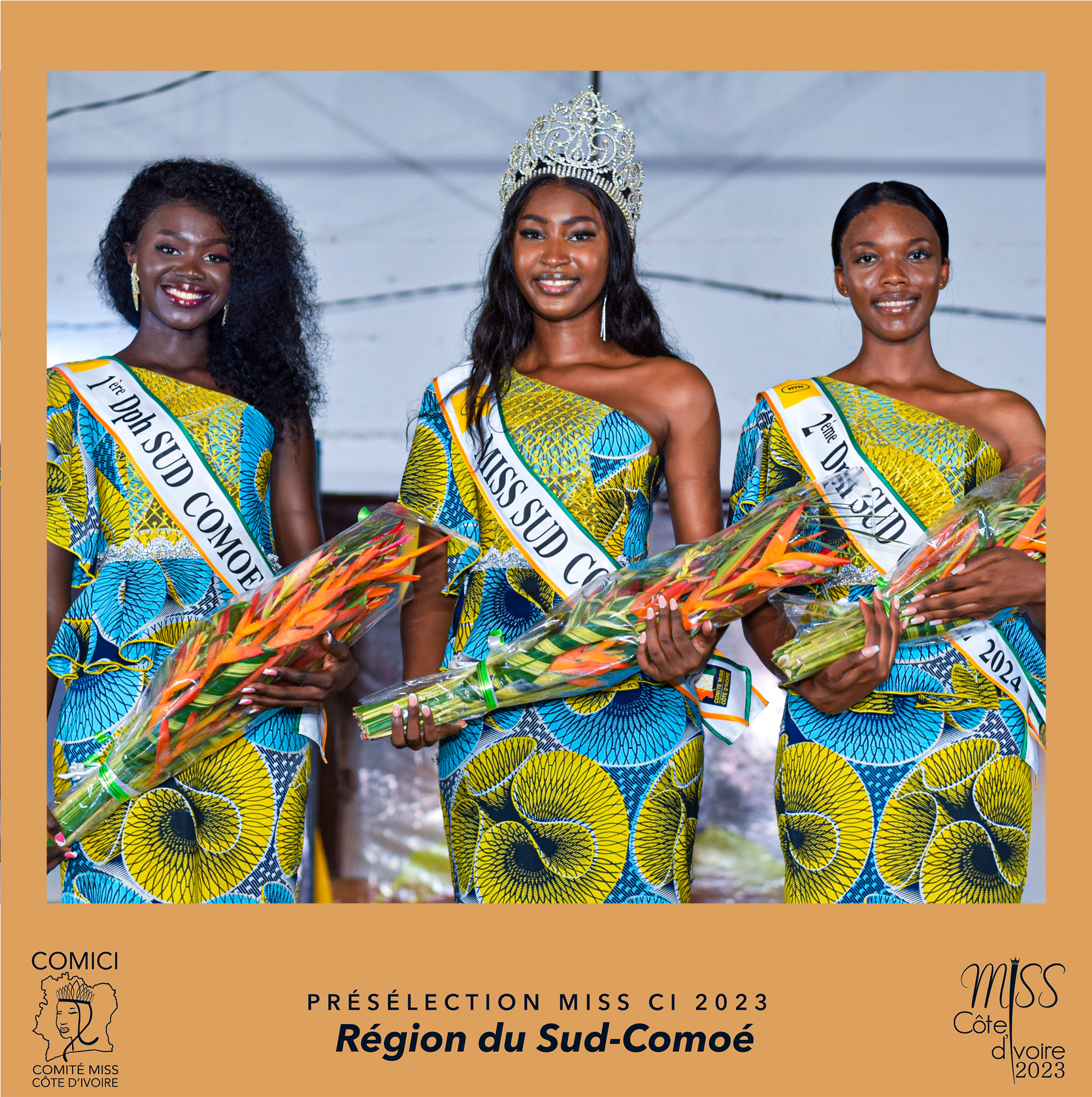 Preselection Miss Cote d'Ivoire 2024 -  Final Miss ABOISSO - District of SUD COMOE - Winner is Miss DIAMALA MARIE - Contestant Number10 - March 17 2024