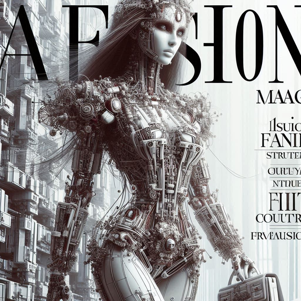 AI FASHION MAG COVER Editorial by Zou, Katia & Dan NGU: New Media Making