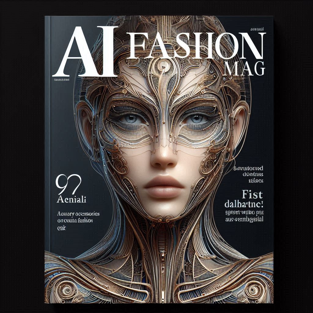 VOGUE COVER - AI FASHION MAG - MAGAZINE COVER-PFW SS25 - COUTURE COLLECTION