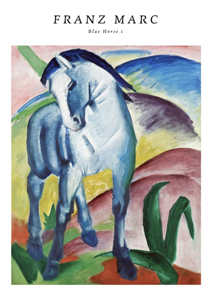 Blue Horse I by Franz Marc 