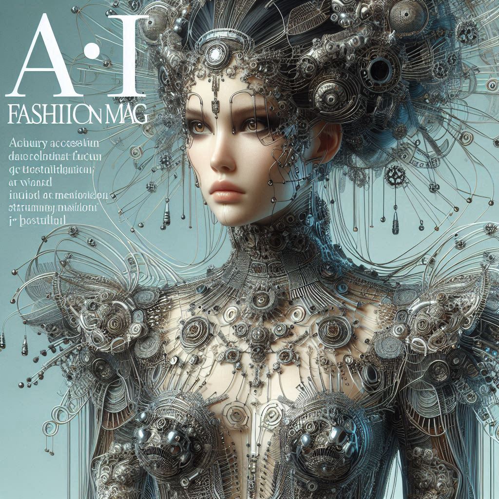 AI FASHION MAG COVERS SS2025 Couture Collection - Friendly Artificial Intelligence -FAI by Zoubida Yasmine TALEB 