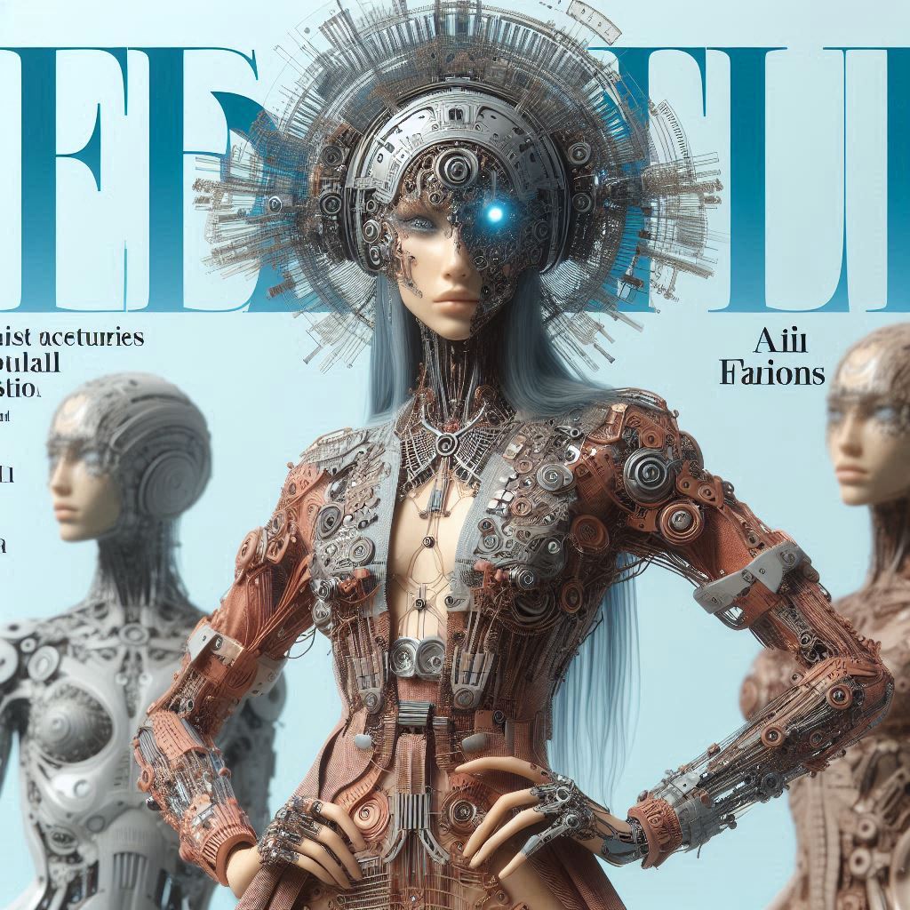 AI FASHION MAG COVERS SS2025 Couture Collection - Friendly Artificial Intelligence -FAI by Zoubida Yasmine TALEB 