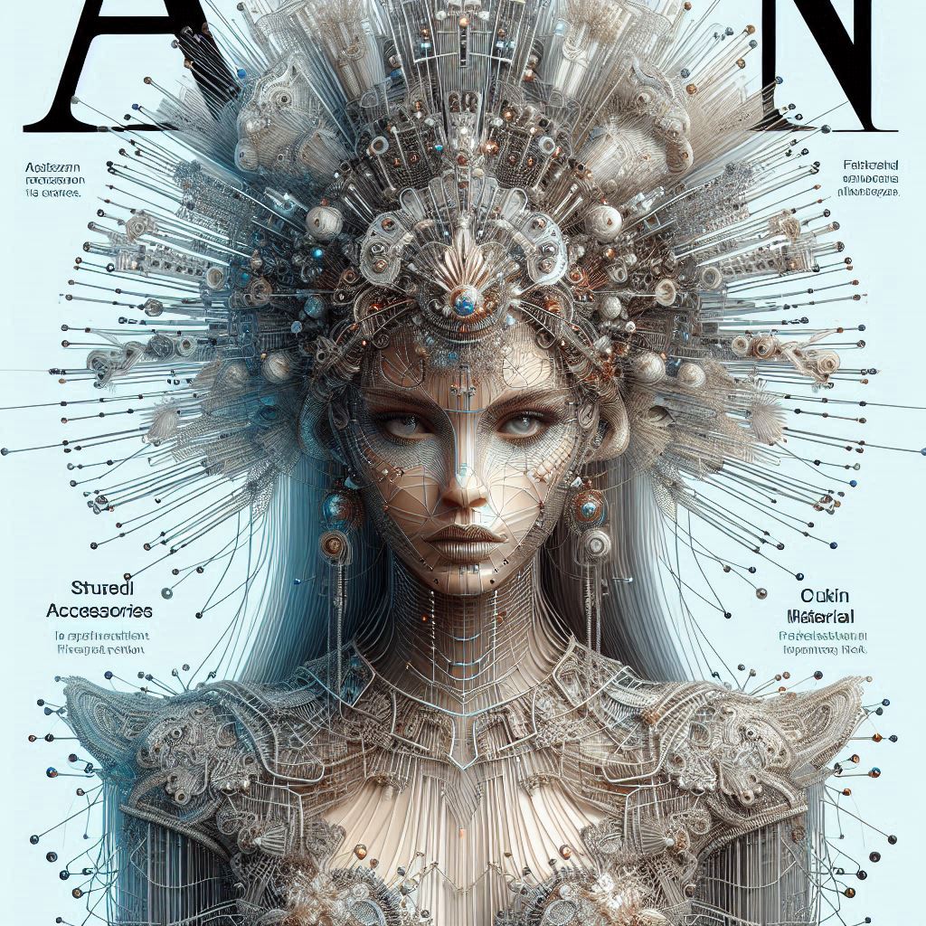 AI FASHION MAG COVERS SS2025 Couture Collection - Friendly Artificial Intelligence -FAI by Zoubida Yasmine 