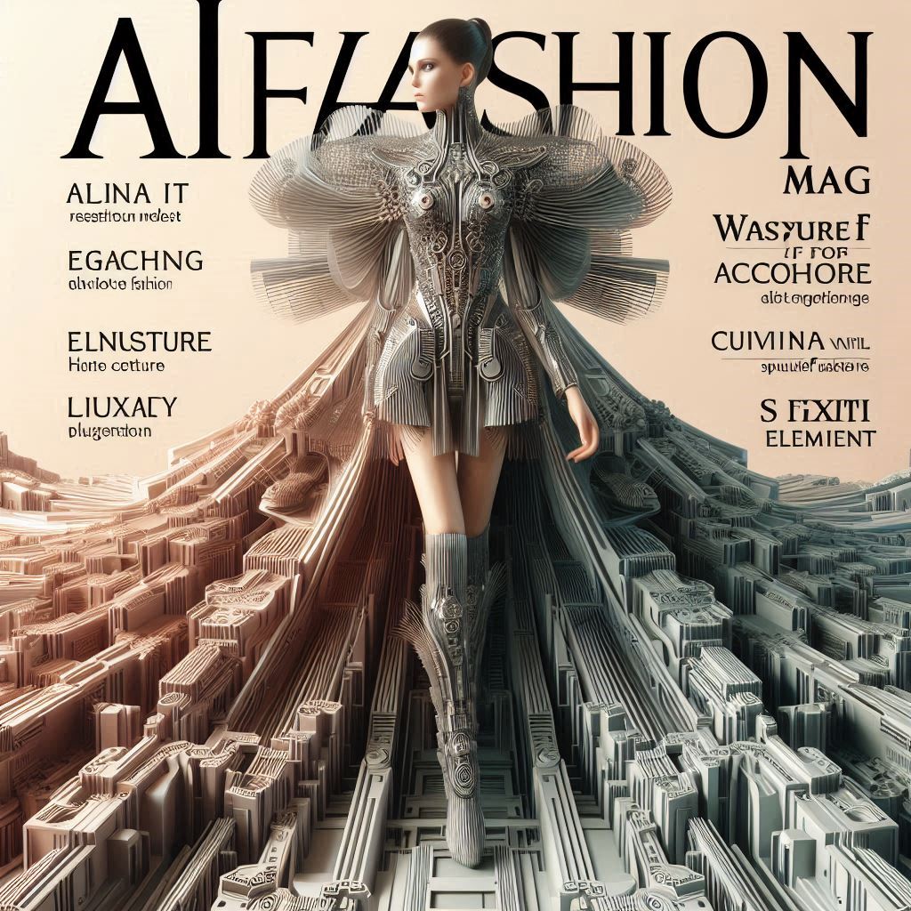 AI FASHION MAG COVERS SS2025 Couture Collection by Zoubida Yasmine TALEB