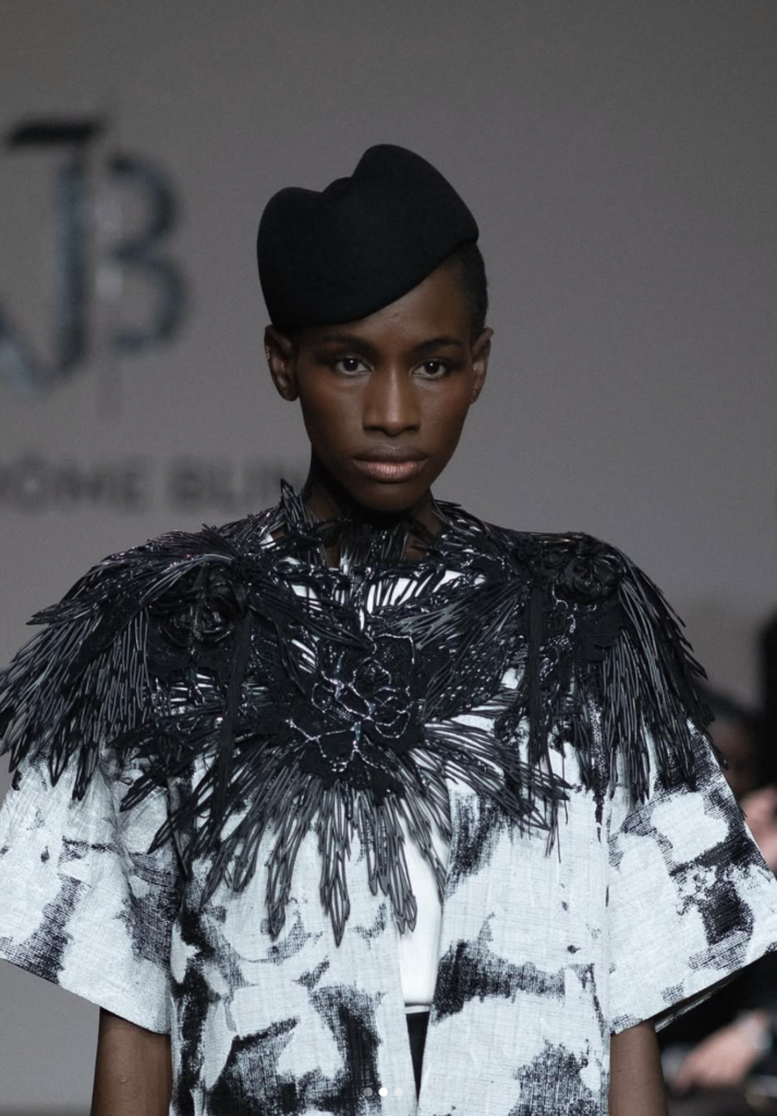 Feuza Diouf Shines at Paris Fashion Week: Jérôme Blin's SS25 'Emergence' Collection"