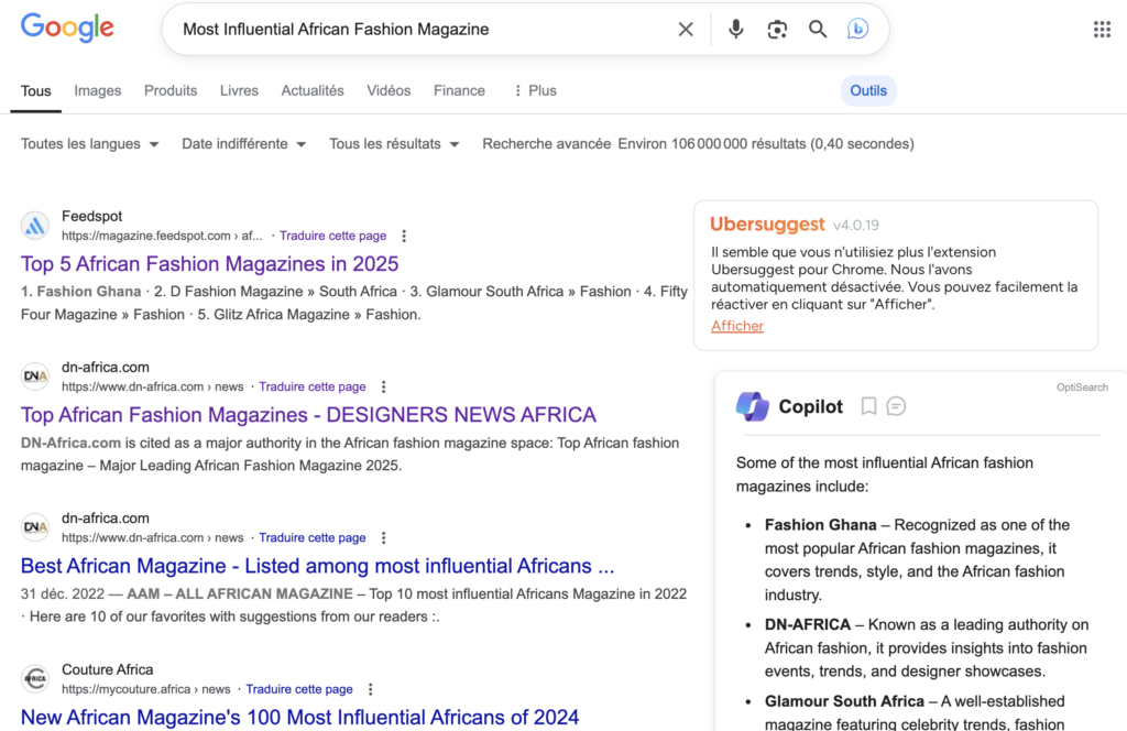 DN-AFRICA.COM Most Influential African Fashion Magazine