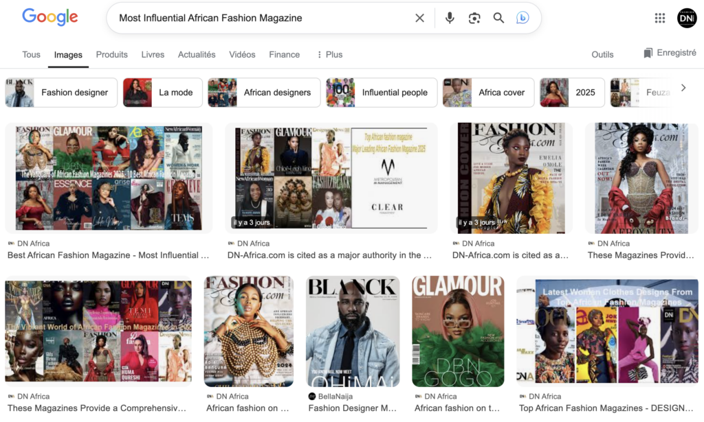 DN-AFRICA.COM Most Influential African Fashion Magazine