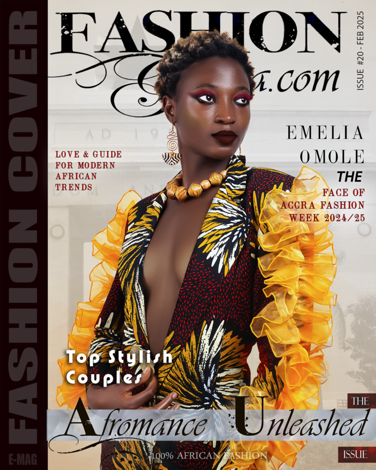 FASHION GHANA.COM - Emilia OMOLE The Face of Accra Fashion Week 2024/25