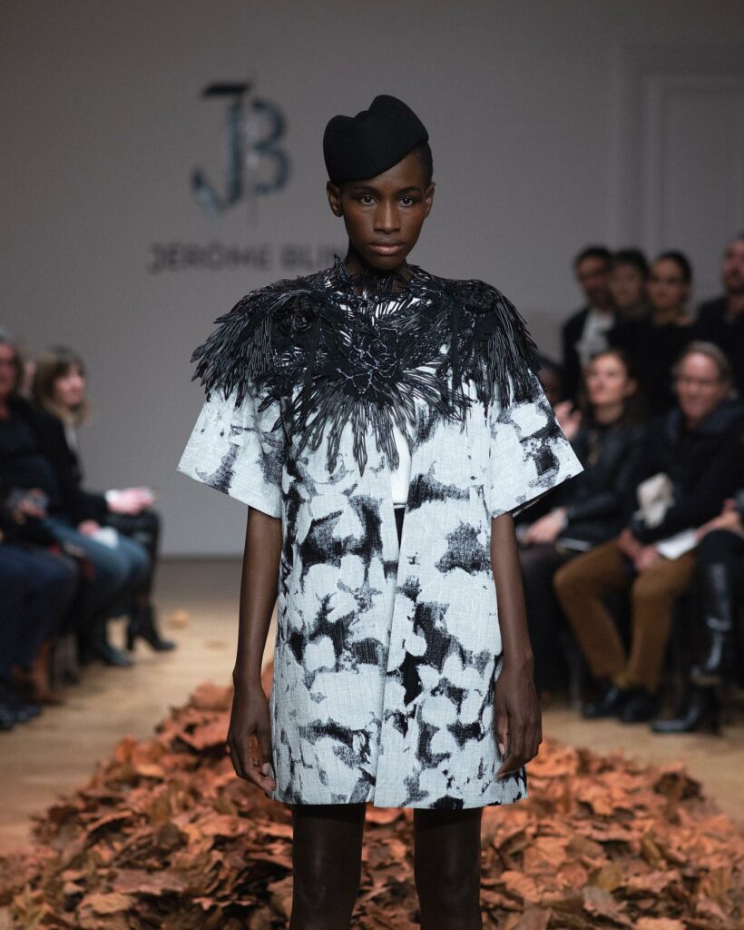 Feuza Diouf Shines at Paris Fashion Week: Jérôme Blin's SS25 'Emergence' Collection"