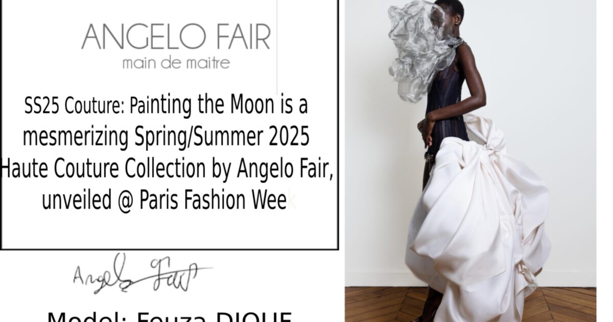 VOGUE COVER - L'OFFICIEL INDIA - SS25 Couture_ Painting the Moon is a mesmerizing Spring_Summer 2025 Haute Couture Collection by Angelo Fair, unveiled at Paris Fashion Week
