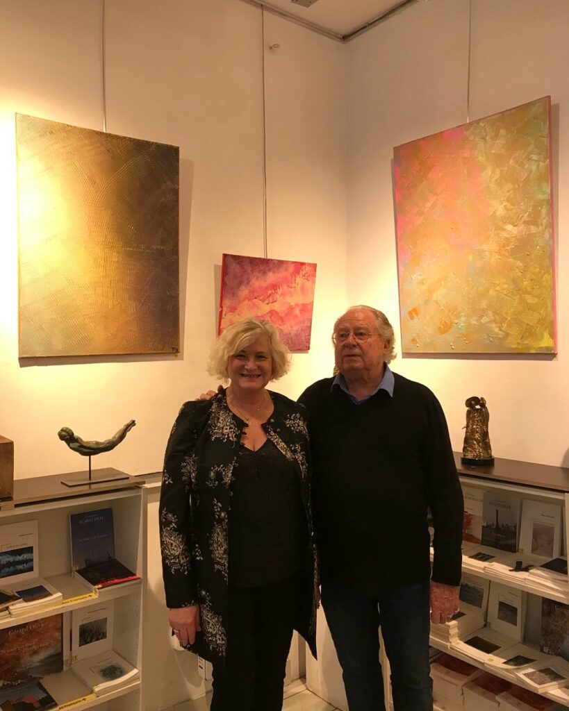 Florence Boulet – The Artist - Successful opening at the Société des Poètes Français with Michel Benard Vice-President