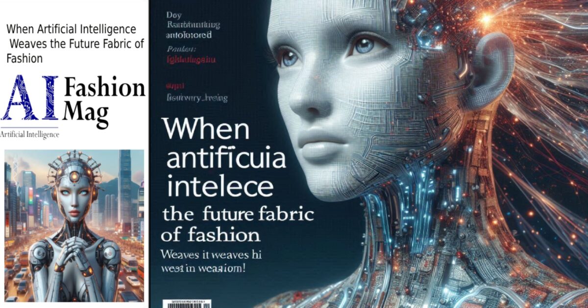 VOGUE COVER - Best AI FASHION MAG -When Artificial Intelligence Weaves the Future Fabric of Fashion