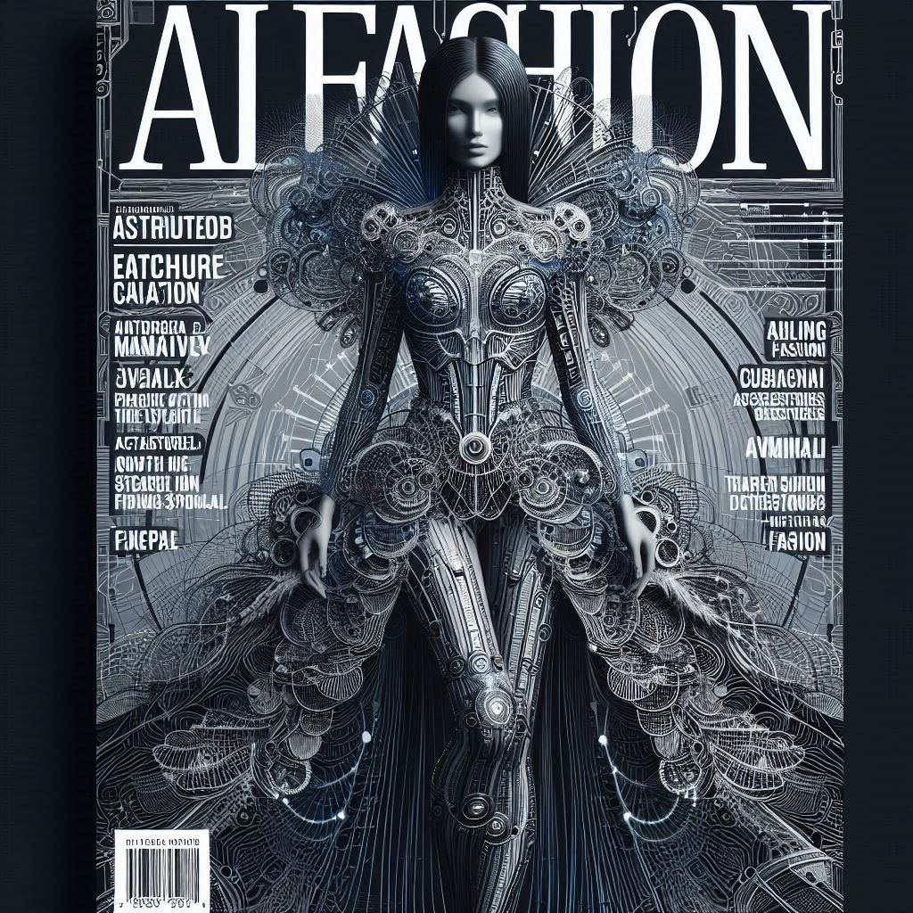 AI FASHION MAG COVER - By Zoubida Yasmine TALEB SS2025 Couture Collection PFW