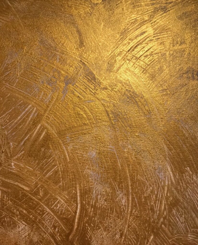 Florence BOULET ‘ Jaune d'or ’50x50cm Acrylic on canvas
