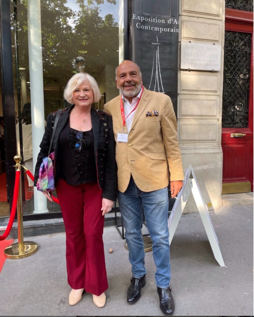 Florence Boulet Au finissage de l’exposition Art et Design 5 rue Médicis organisée par Harry Bettancourt