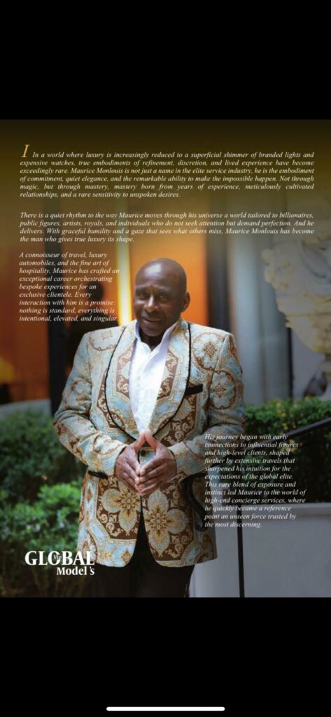 Maurice Monlouis beyond luxury concierge services through Privilège Service, now venturing into film co-production - Editorial for GLOBAL VIP MODELS