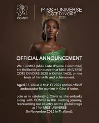 MISS UNIVERSE CÖTE D'IVOIRE 2026 OFFICIAL ANNOUNCEMENT