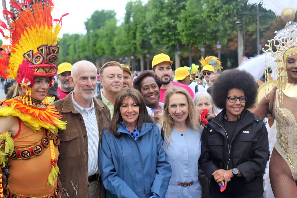Carnaval Tropical. Organized by the City of Paris, Mayor of Paris in 2025, it is Anne Hidalgo - Picture by Roland SERESMES All Right Reserved