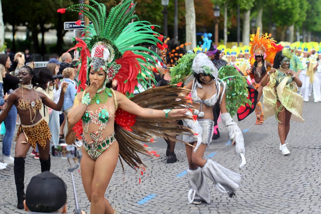 Carnaval Tropical. Organized by the City of Paris, Mayor of Paris in 2025, it is Anne Hidalgo - Picture by Roland SERESMES All Right Reserved