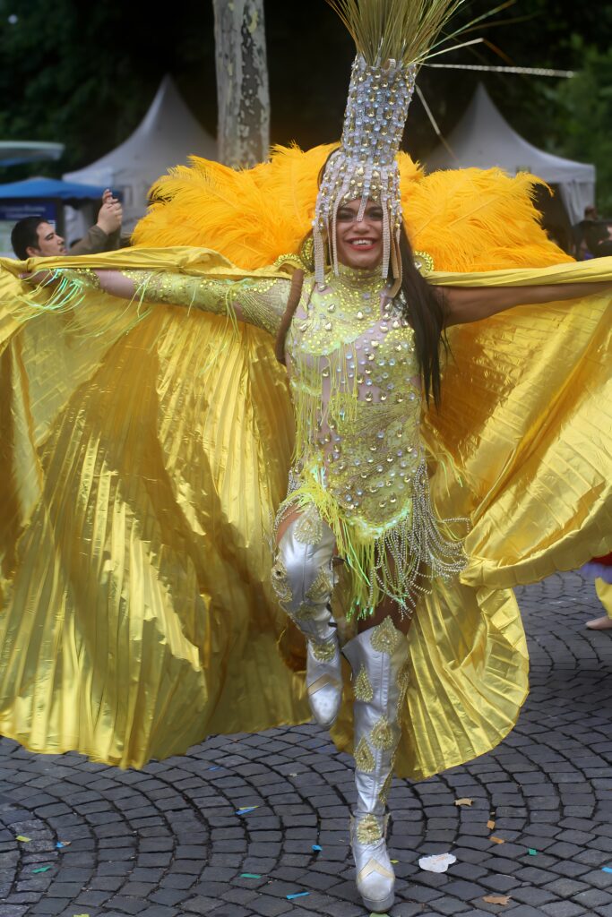 Carnaval Tropical. Organized by the City of Paris, Mayor of Paris in 2025, it is Anne Hidalgo - Picture by Roland SERESMES All Right Reserved