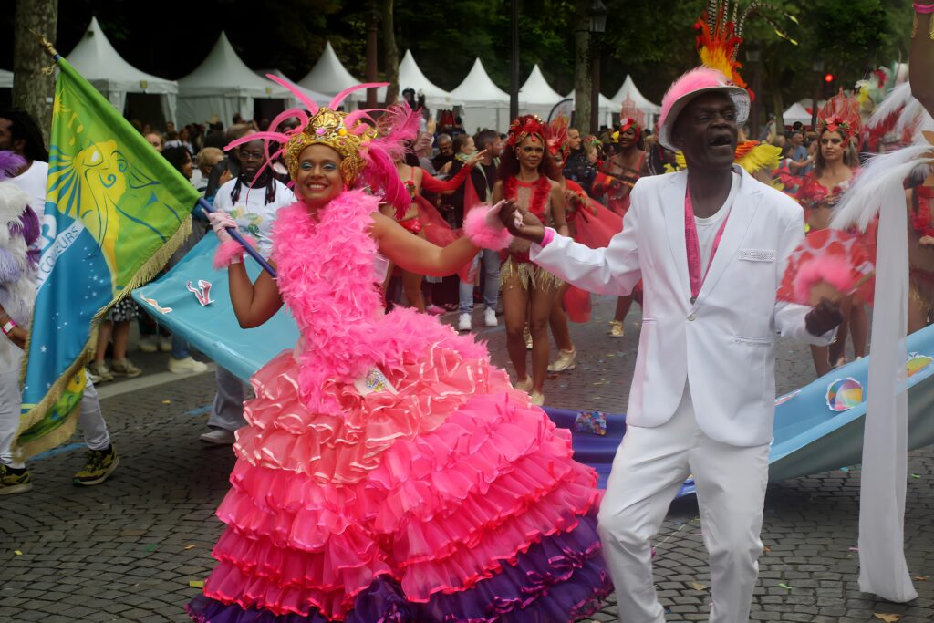 Carnaval Tropical. Organized by the City of Paris, Mayor of Paris in 2025, it is Anne Hidalgo - Picture by Roland SERESMES All Right Reserved