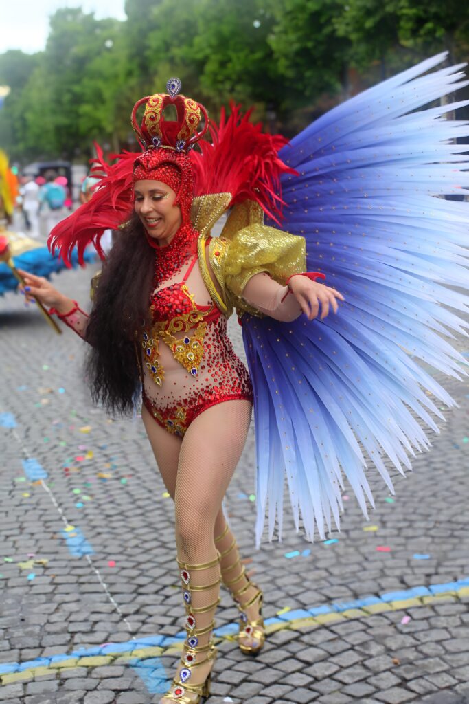 Carnaval Tropical. Organized by the City of Paris, Mayor of Paris in 2025, it is Anne Hidalgo - Picture by Roland SERESMES All Right Reserved